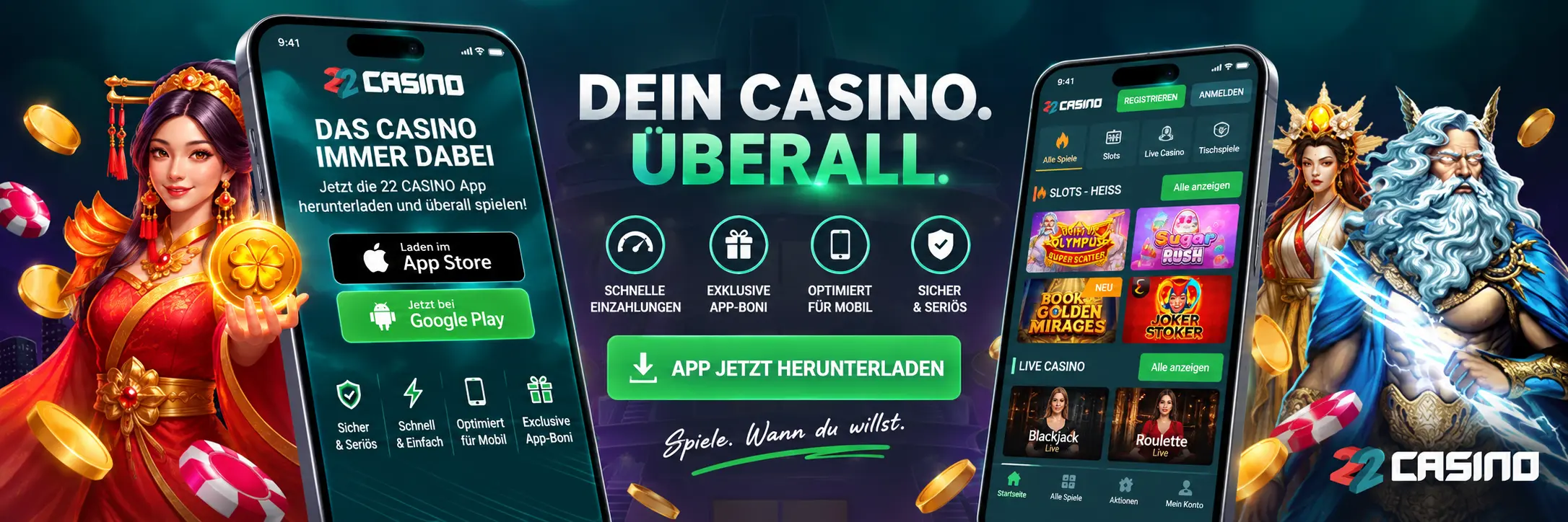 Wie funktioniert der Login bei 22Casino?
