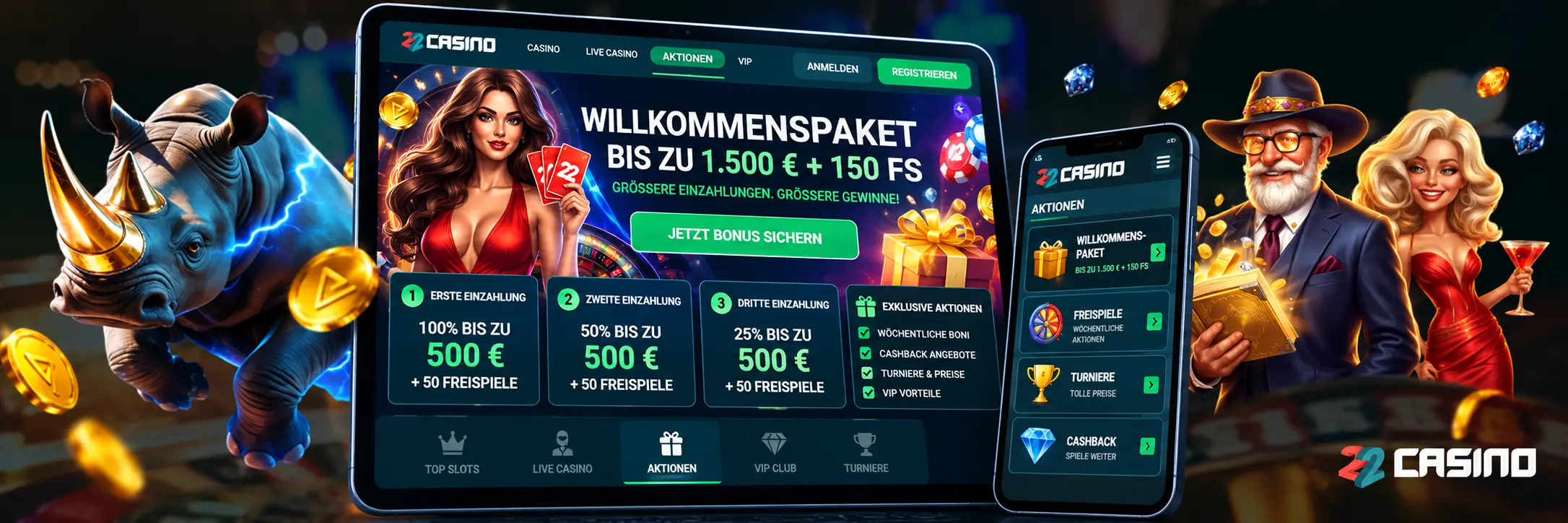22Casino Zahlungsmethoden und Währungen